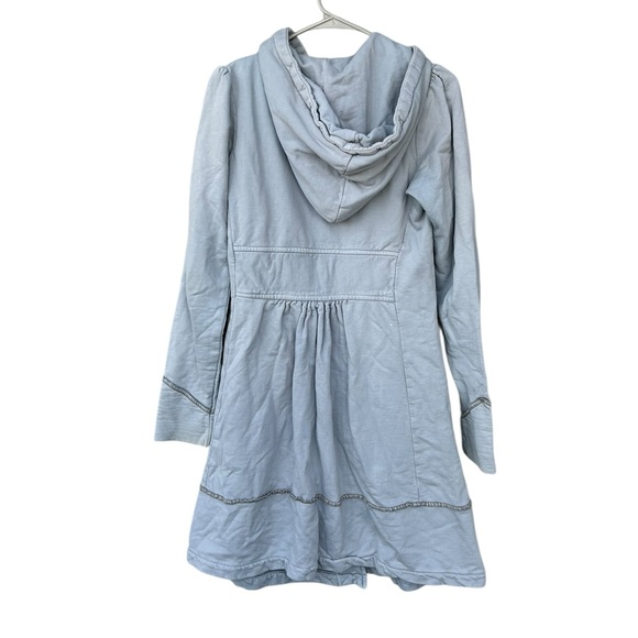 Prairie Underground Long Cloak Full Zip Hoodie in Light Blue - Size Small - Picture 8 of 13